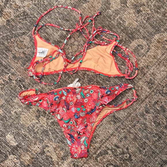 J. Crew NWOT printed Monterey strappy bikini top & strappy bikini bottom - Picture 13 of 13